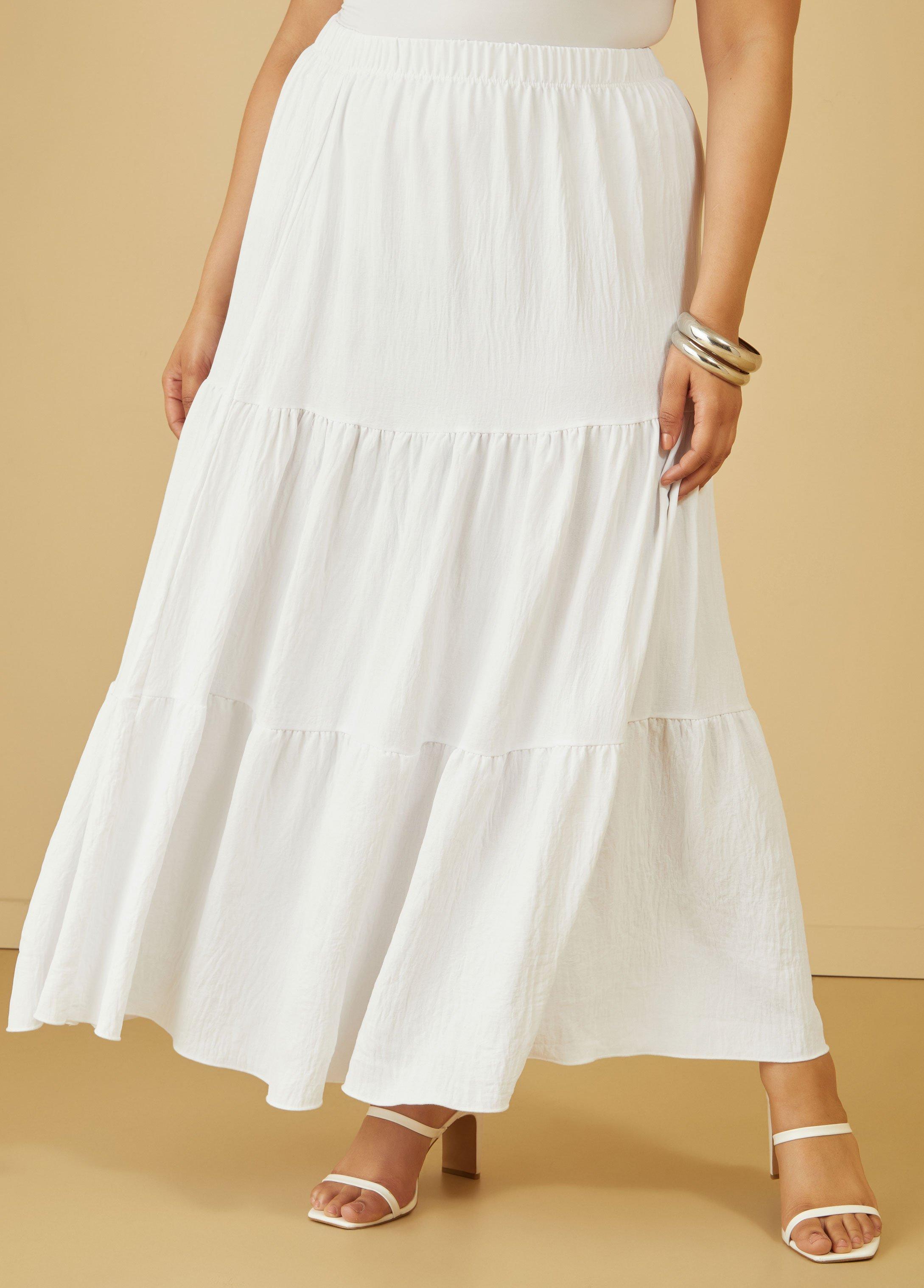 Flounced Maxi Skirt Product Image