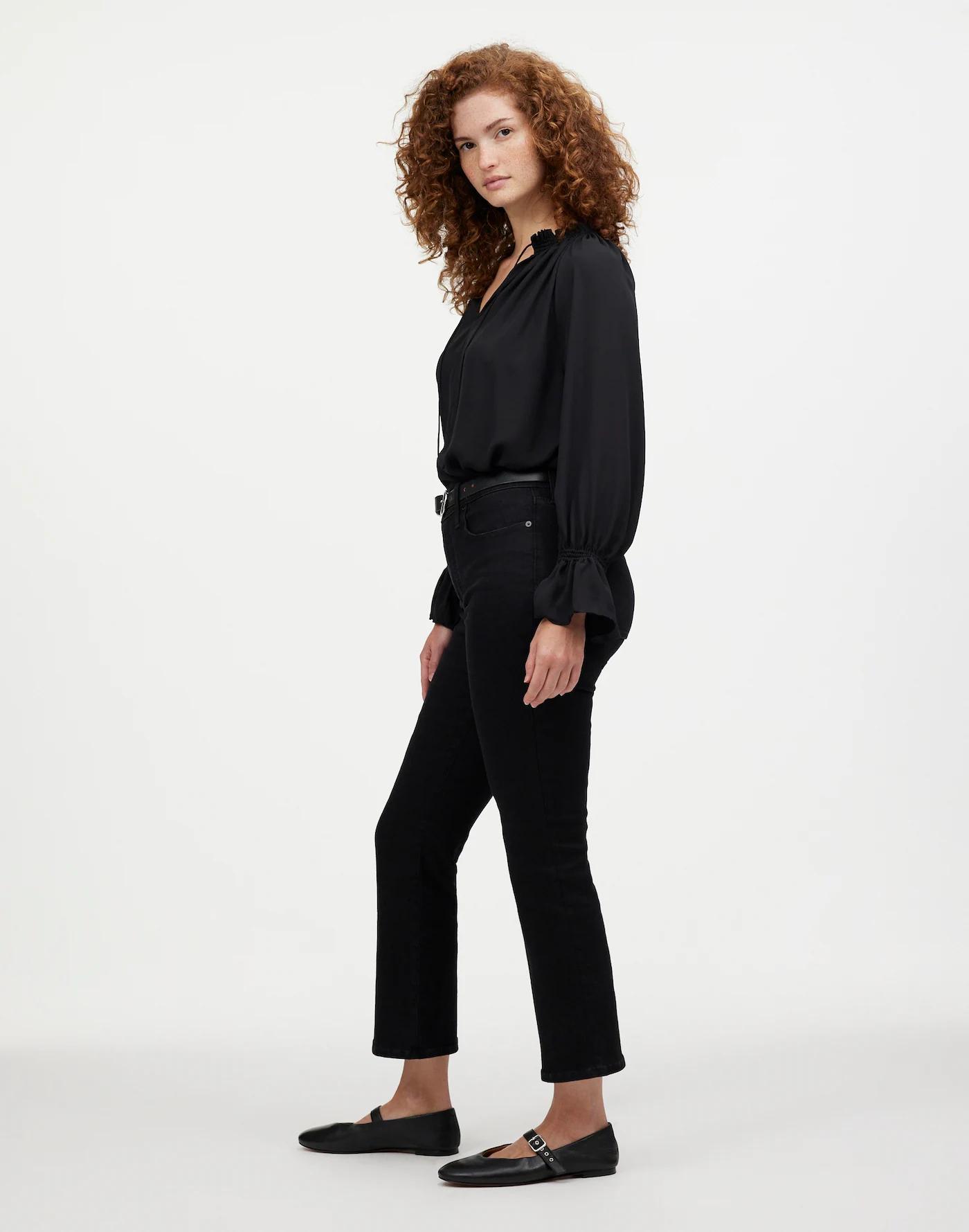 The Petite Curvy Kickout Crop Jean Product Image