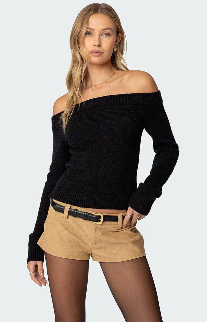 Edikted Women's Elona Off Shoulder Knit Top Product Image