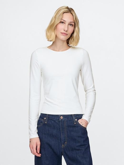 Modern Compact Jersey Cropped T-Shirt Product Image