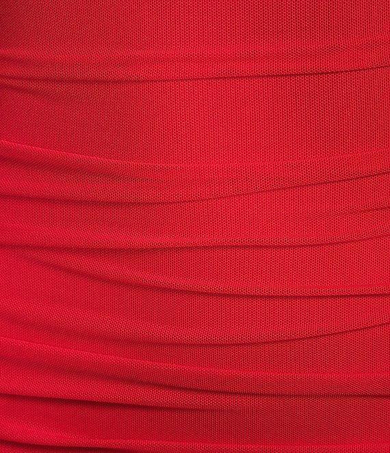 Lulus Ruched High Neck Bodycon Mini Dress Product Image