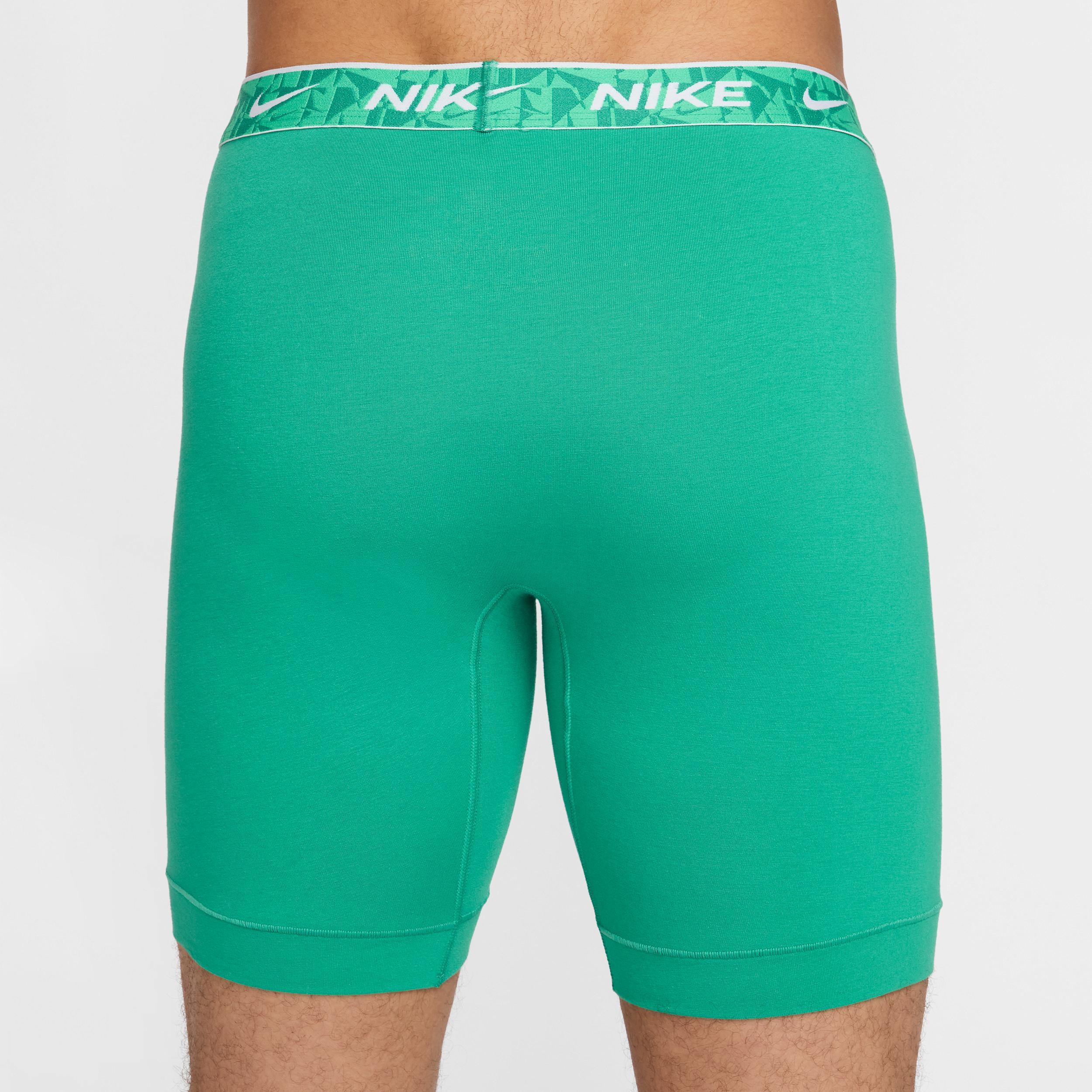 Nike Men's Dri-FIT Essential Cotton Stretch Long Boxer Briefs (3-Pack) Product Image