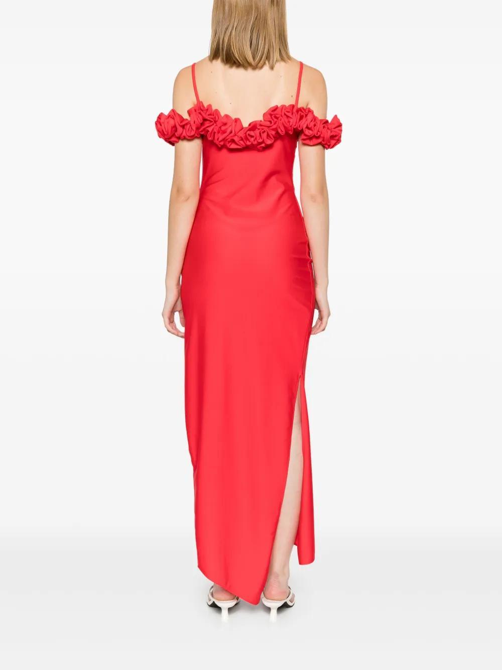 ruffle-detail maxi dress Product Image