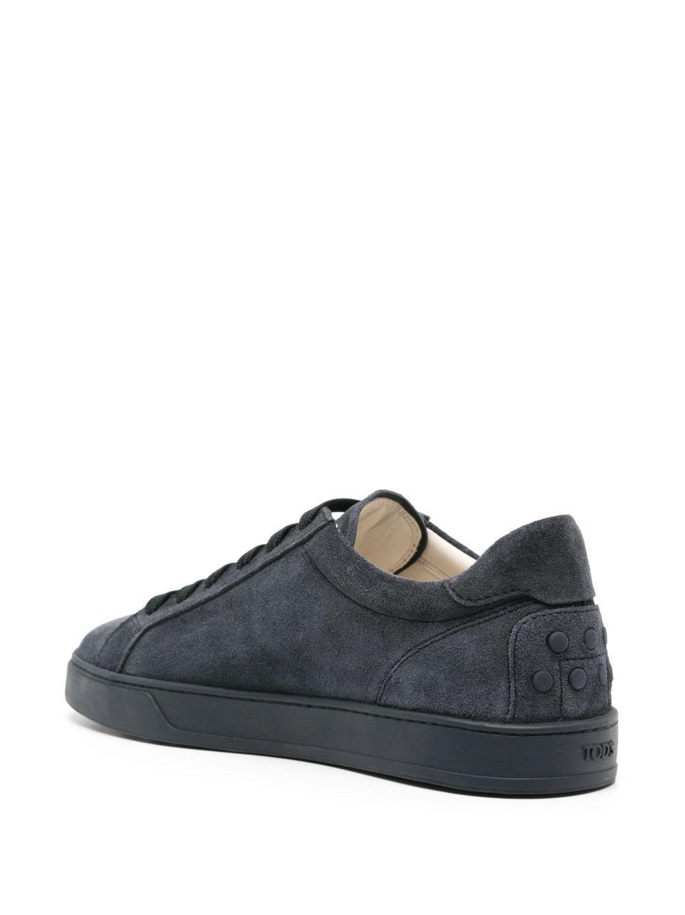logo-embossed suede sneakers Product Image