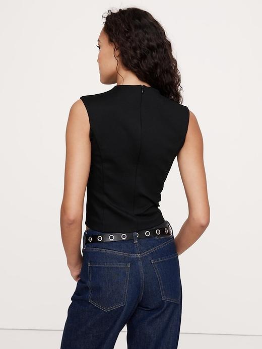Everywhere Ponte Mock-Neck Top Product Image