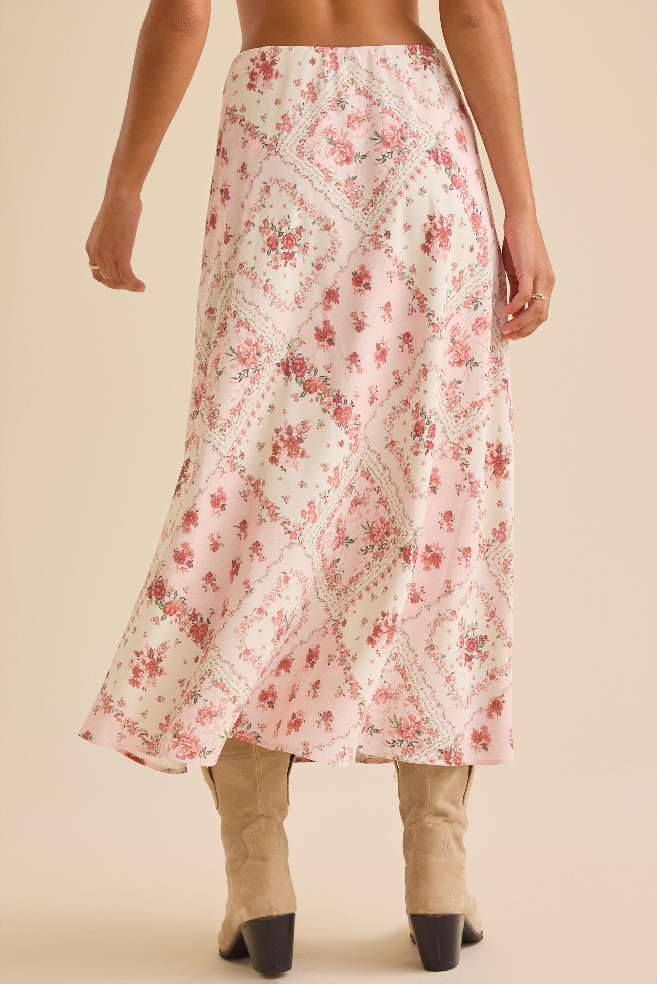 Gale Bandana Midi Skirt Product Image