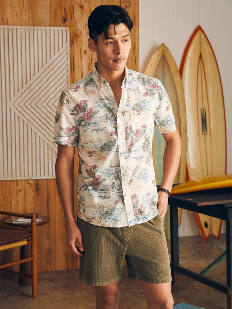 Short-Sleeve Breeze Shirt (Tall) - Molokai Scenic Tropical Product Image
