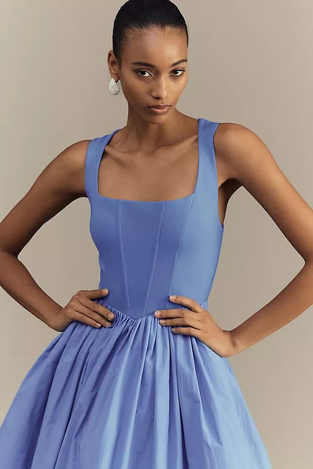 BHLDN Jemma Scoop-Neck Corset Fit & Flare Maxi Dress Product Image