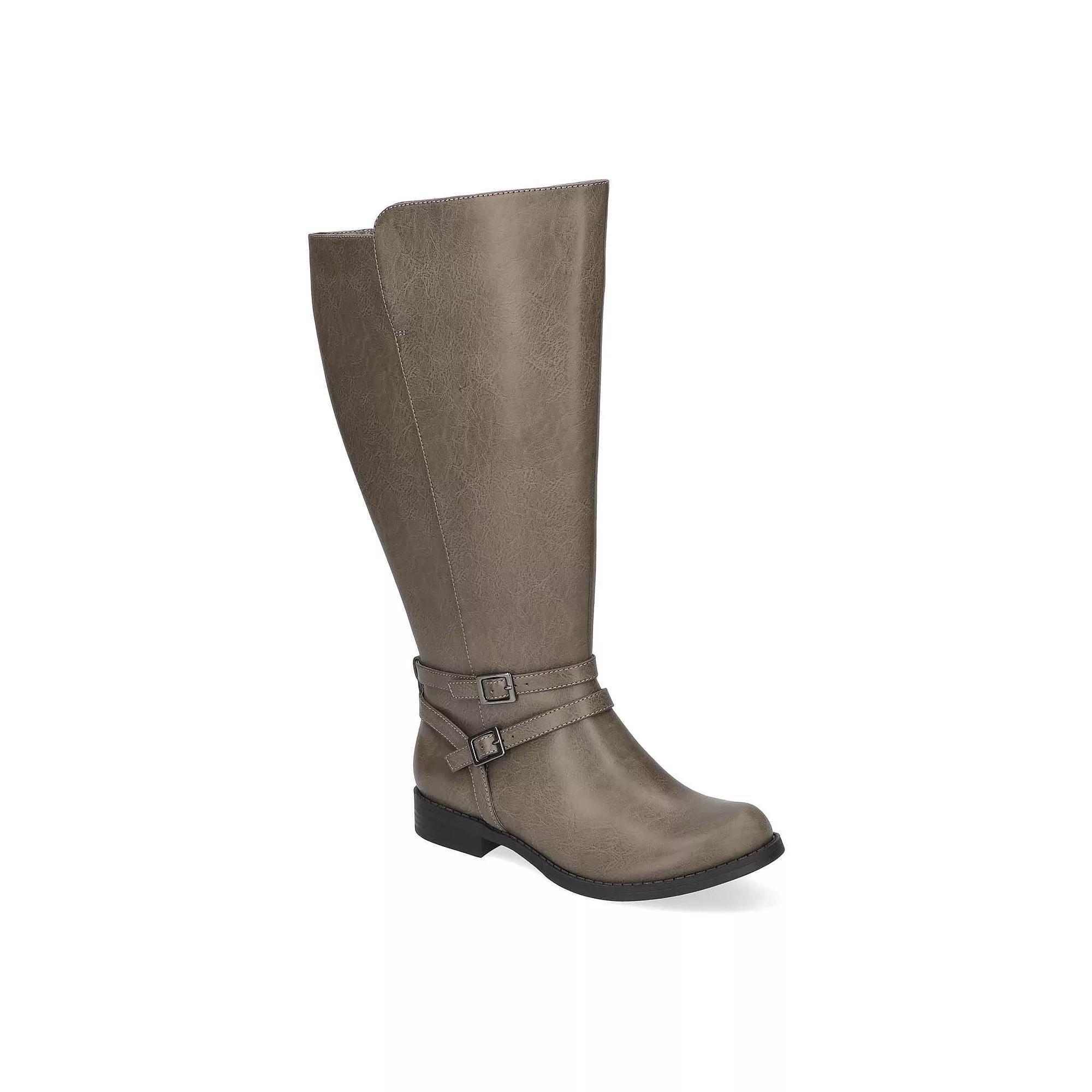 Easy Street Bay Plus Plus by Easy Street Women's Wide Athletic Calf Tall Boots, Size: 9, Black Product Image