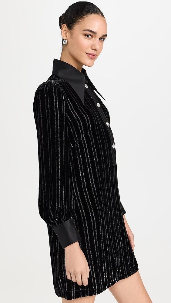 Zimmermann Illustration Velvet Mini Dress | Shopbop Product Image