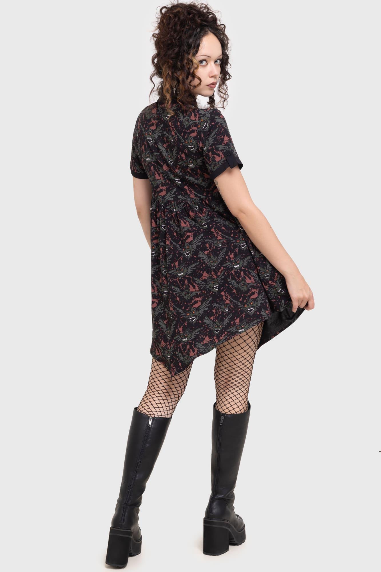 The Gremlins Are Coming Shirt Dress Female Product Image