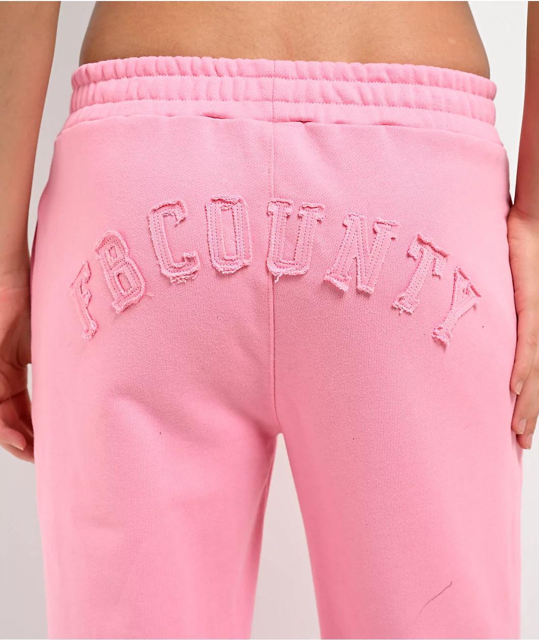 FB County French Terry Pink Sweatpants Product Image