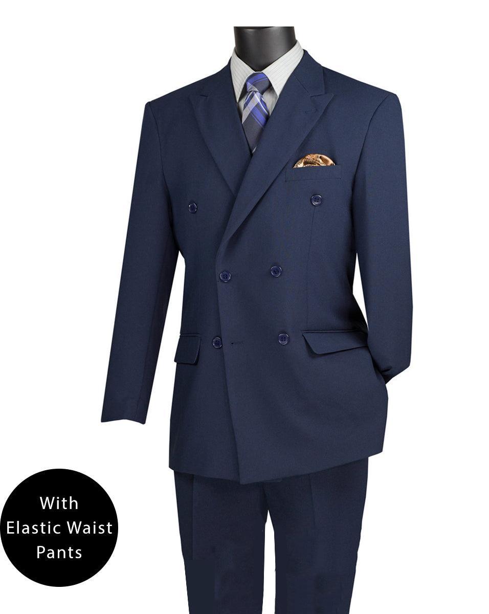 Ramses Collection - Double Breasted 2 Piece Suit Regular Fit in Navy Product Image
