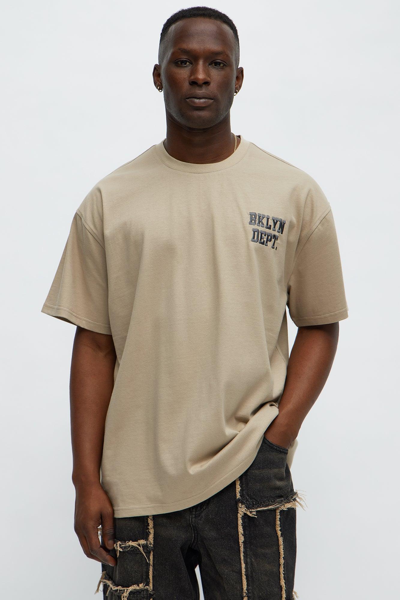 Short Sleeve Blessed Puff Print Tee - Stone Product Image
