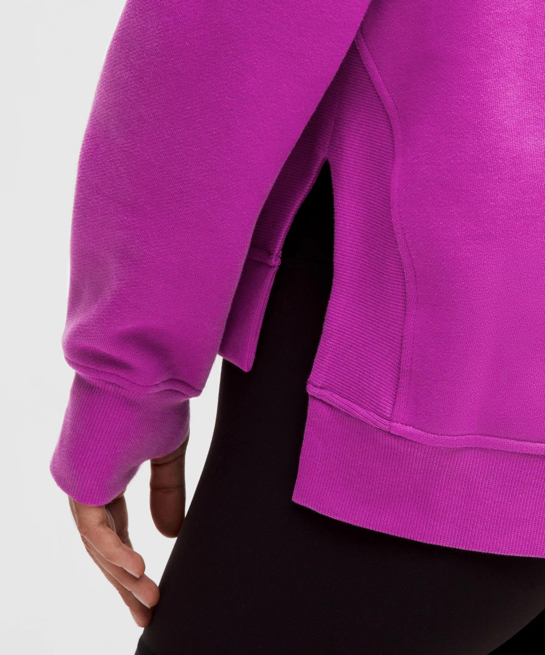 Scuba Oversized Side-Slit Hoodie Product Image