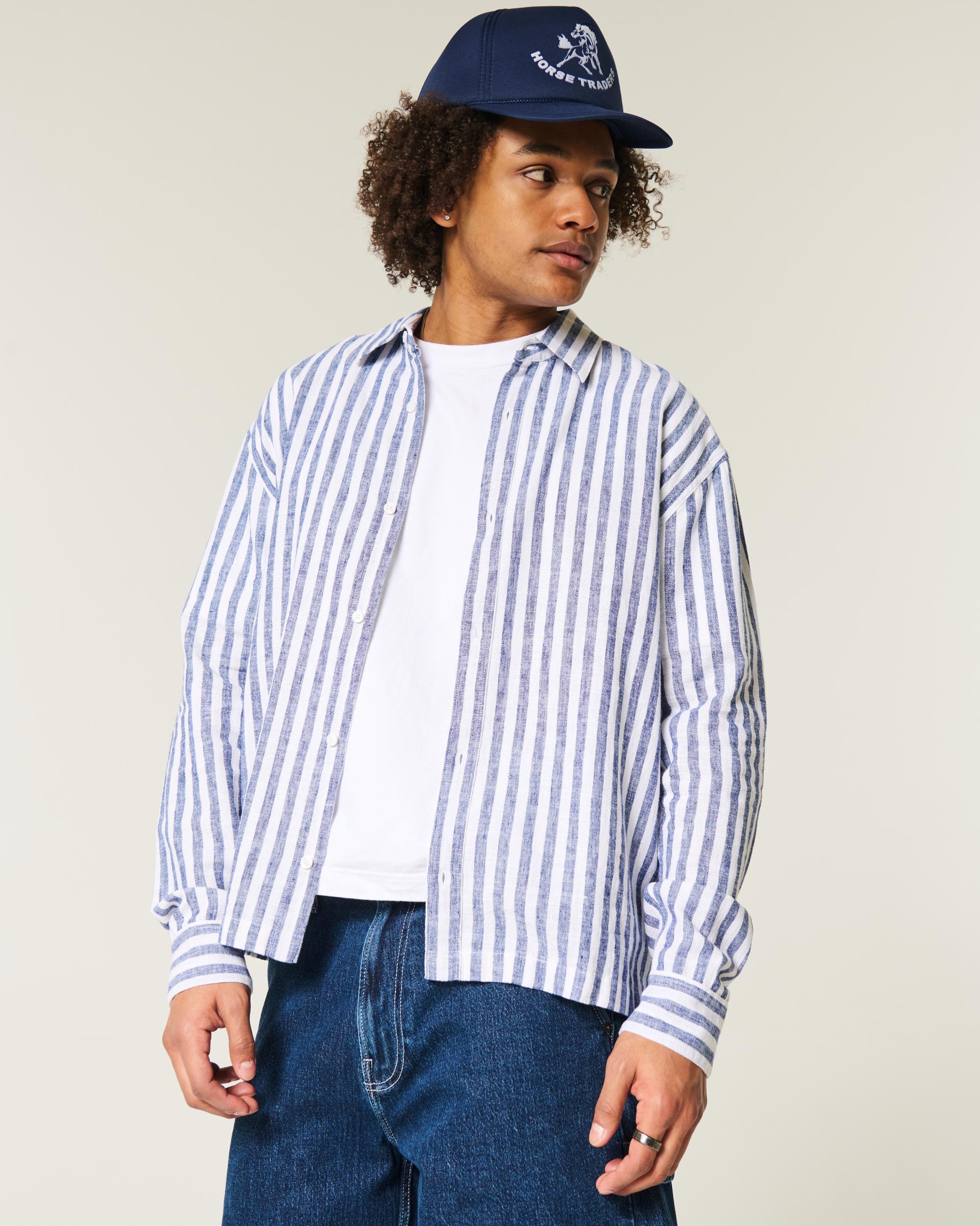 Relaxed Linen-Blend Shirt Product Image