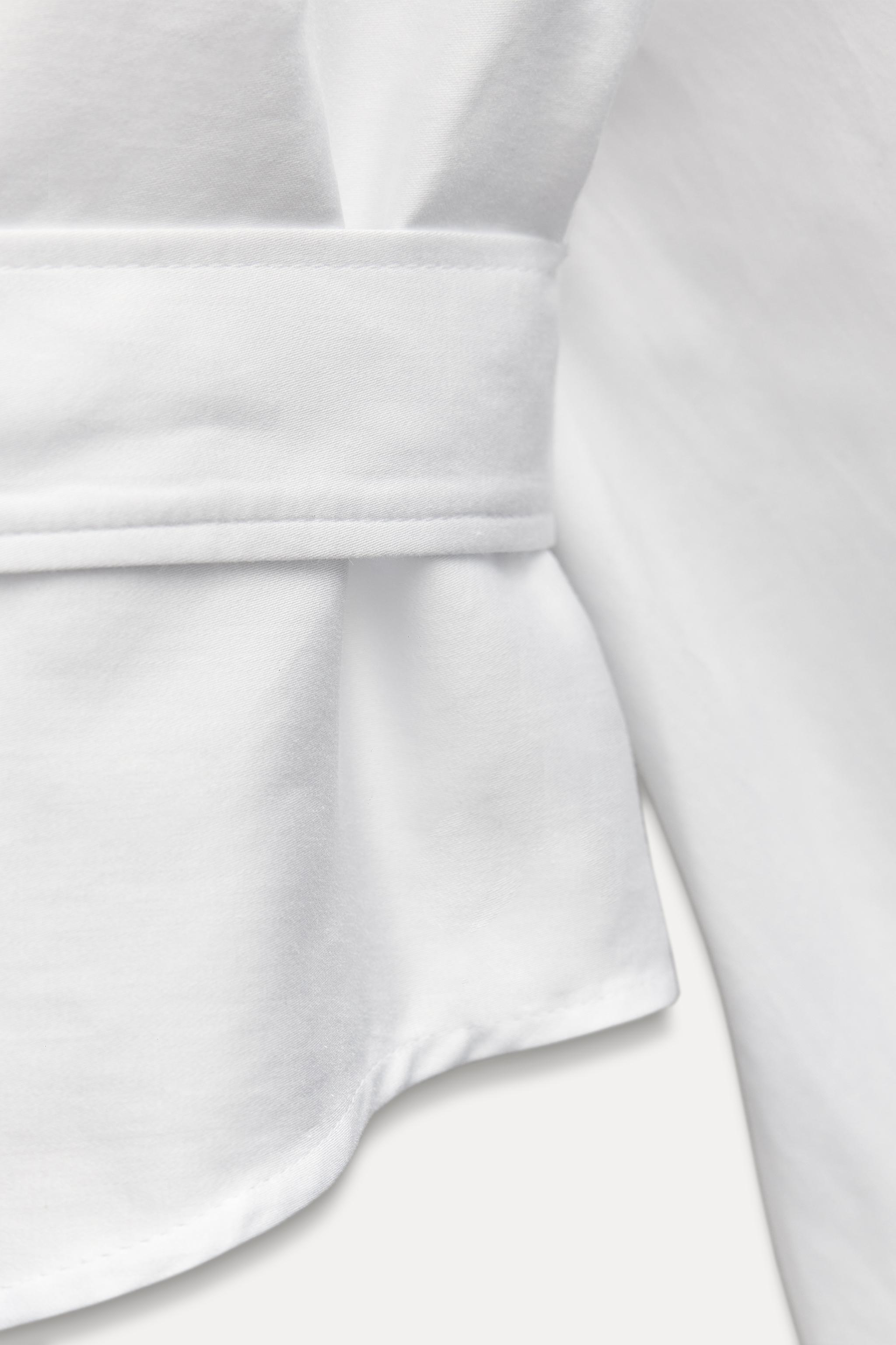 FITTED POPLIN SHIRT ZW COLLECTION Product Image