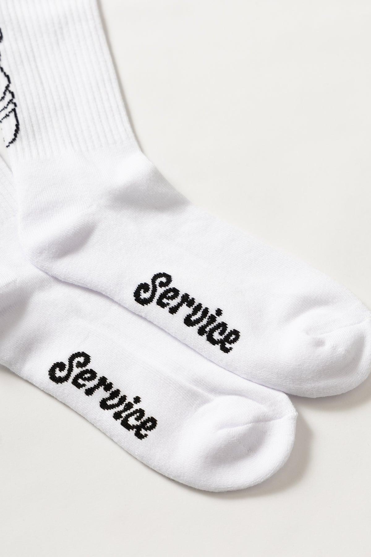 Salt + Pepper Socks - White Product Image