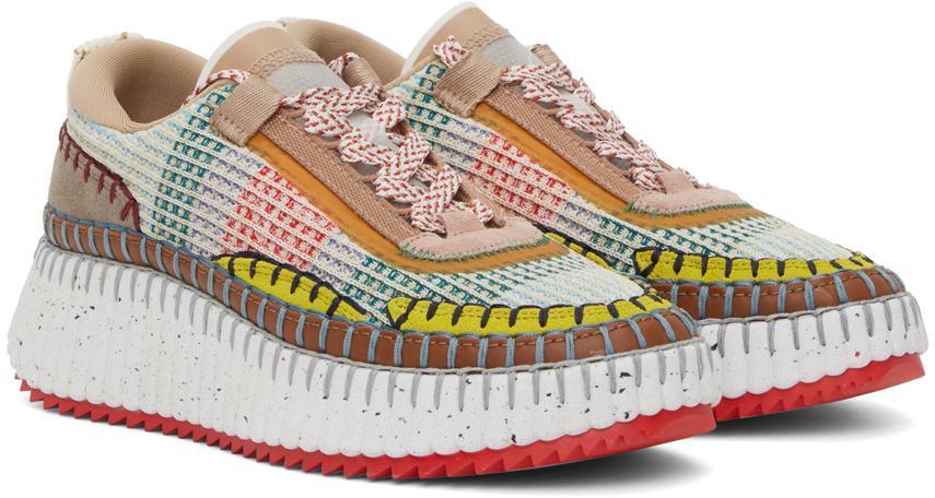 CHLOÉ Nama Sneaker In Green Product Image