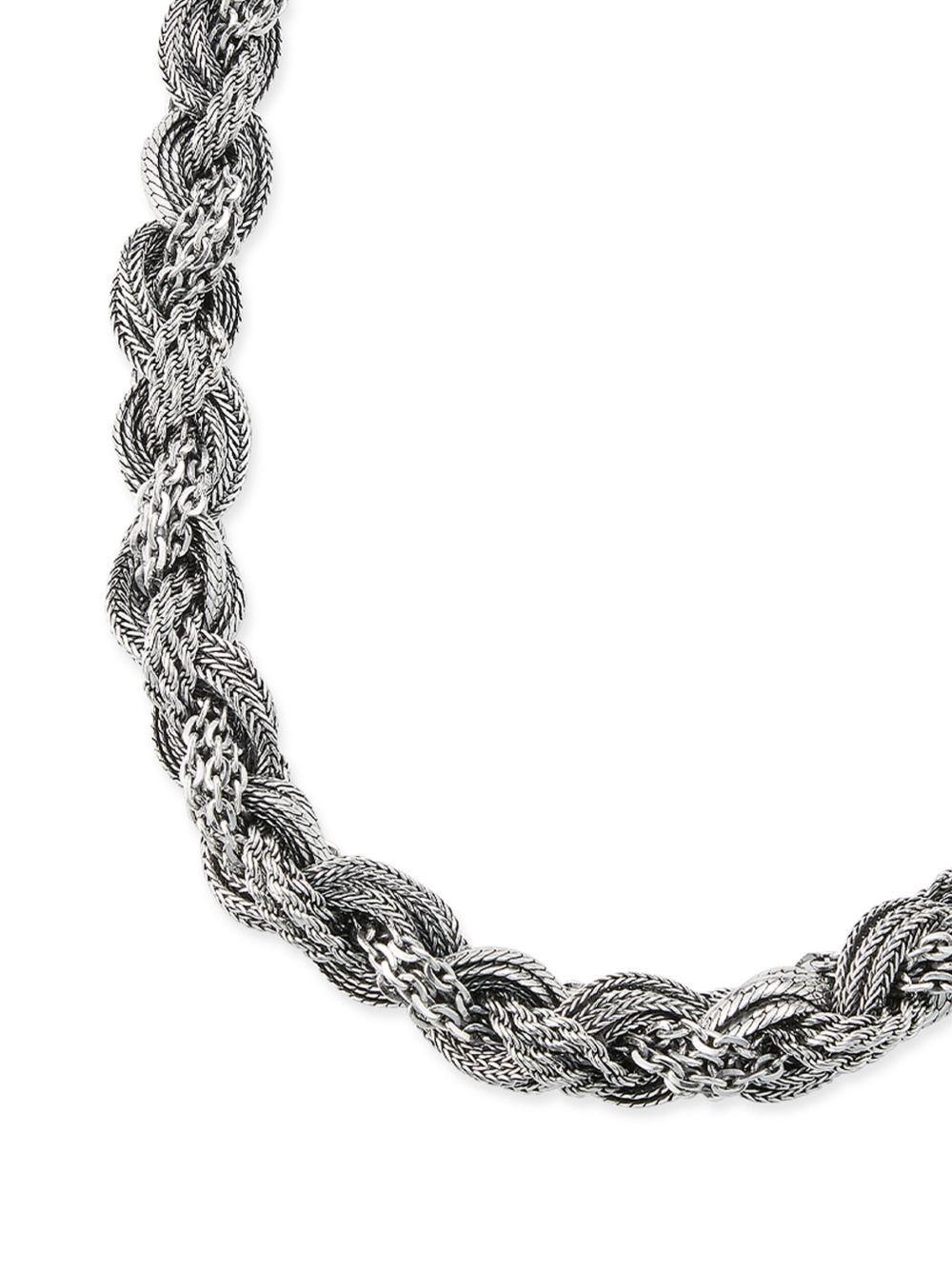 rope-chain sterling-silver necklace Product Image
