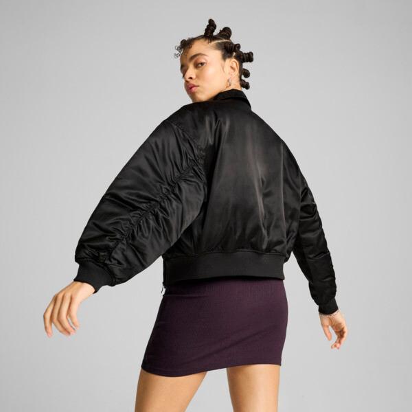 PUMA Women's Satin Bomber Jacket Product Image