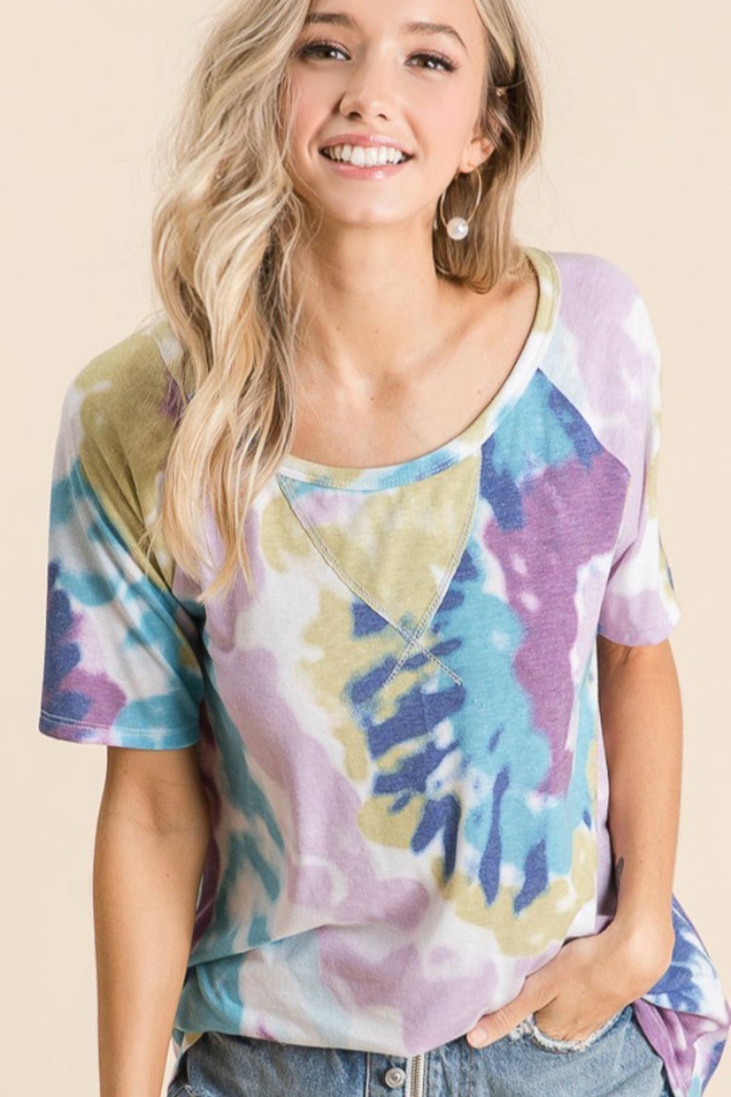 Tidal Wave Tie Dye Top Product Image