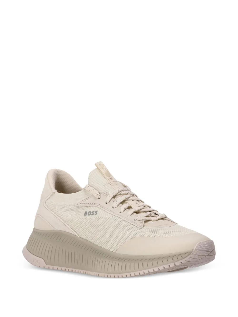 HUGO BOSS Ttnm Evo Panelled Sneakers In Neutrals Product Image