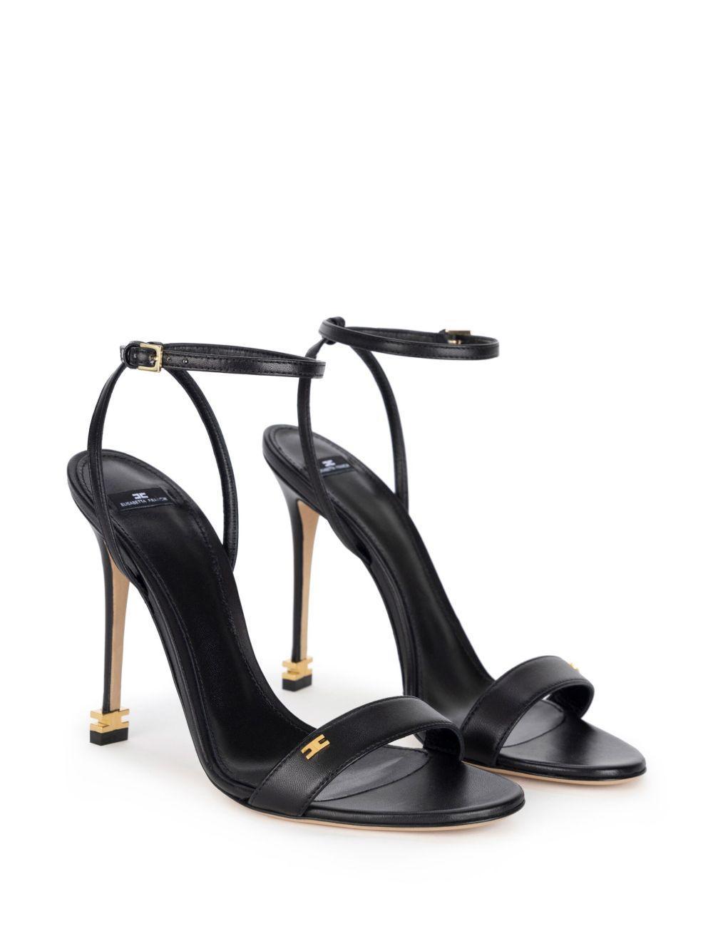 100mm logo-plaque leather sandals Product Image