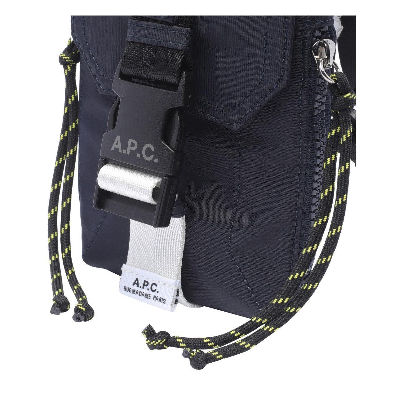 APC Navy Trek Crossbody Pouch In Iak Dark Navy Product Image