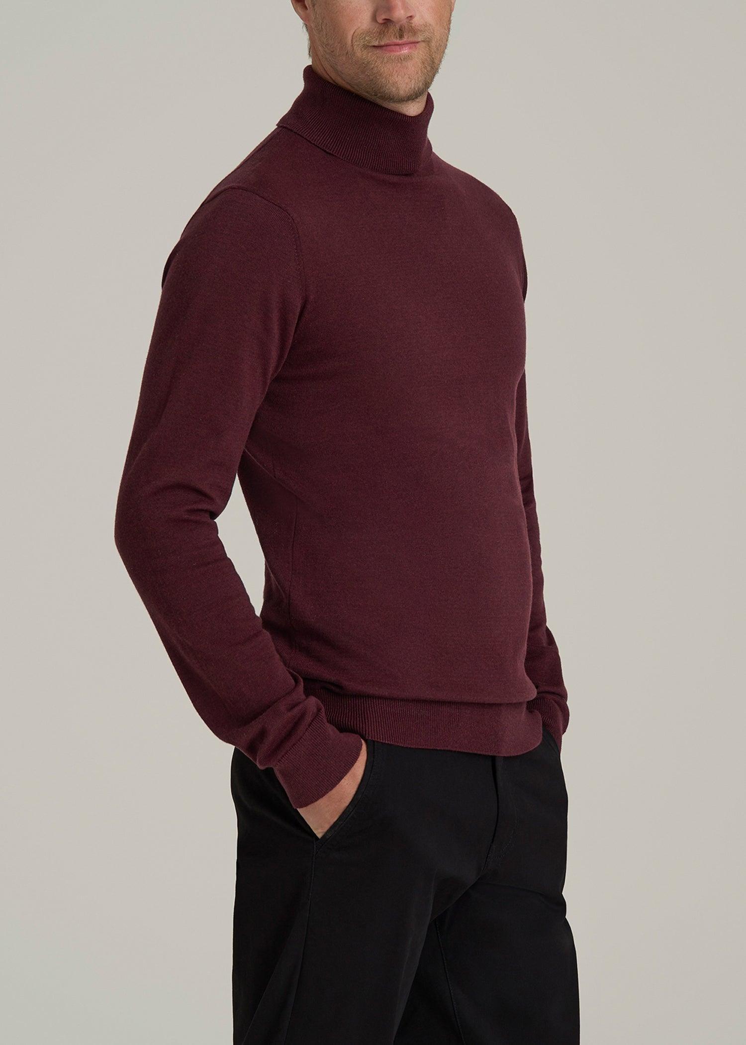 Men's Tall Turtleneck Sweater in Port Royale Male Product Image