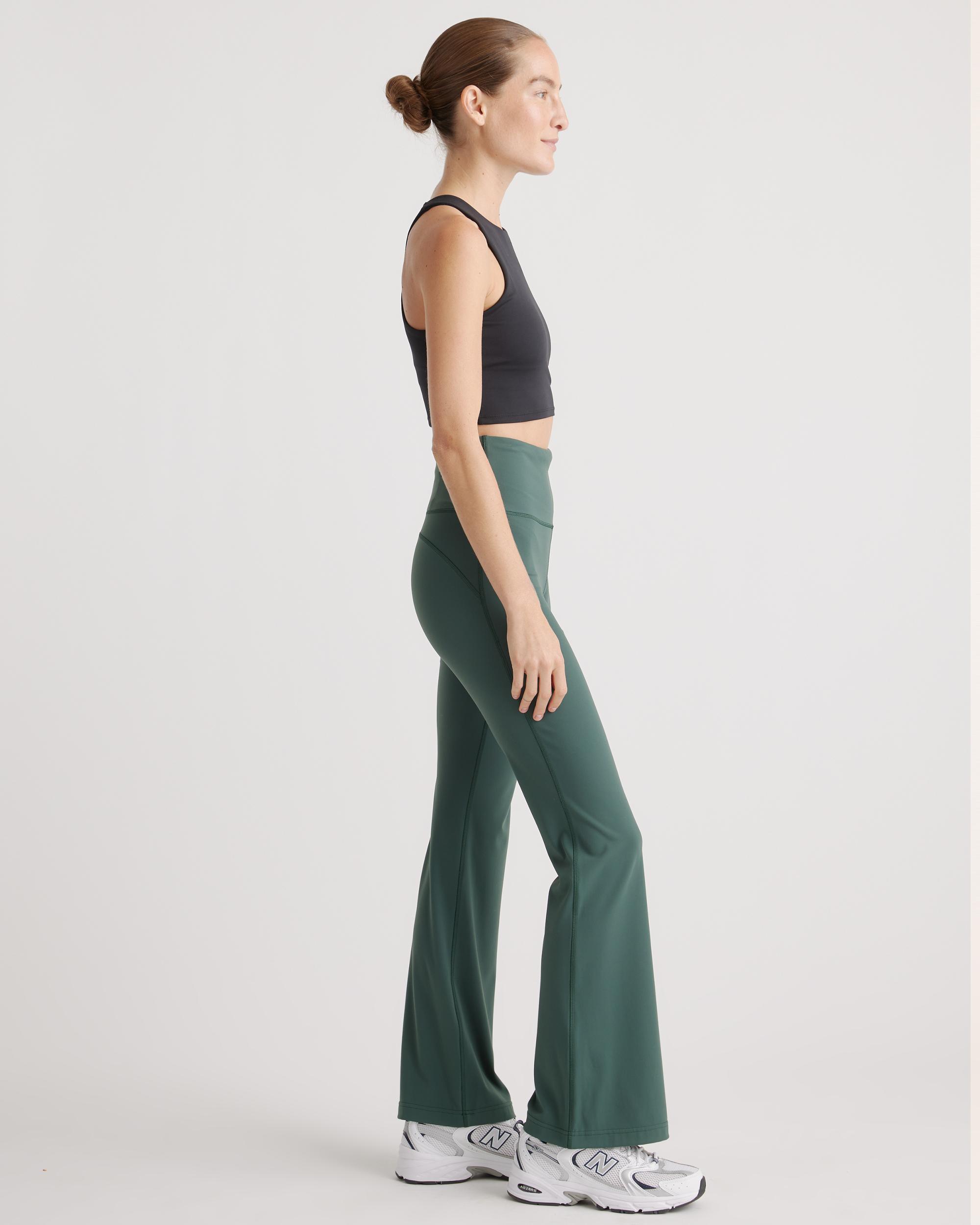 Quince | Women's Ultra-Form High-Rise Flared Pants Nylon/Spandex Product Image