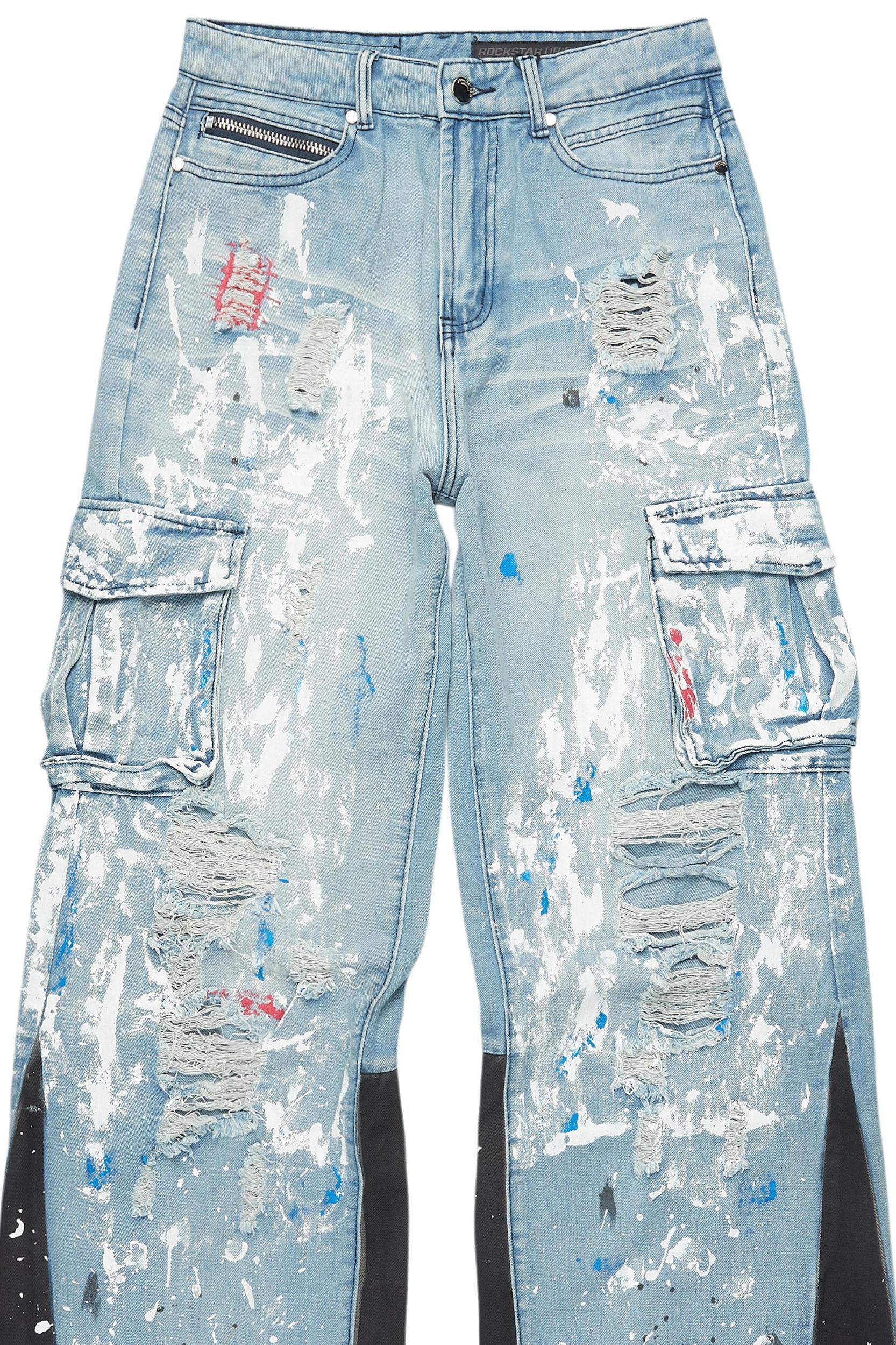 Dallin Blue Painter Baggy Cargo Jean Male Product Image