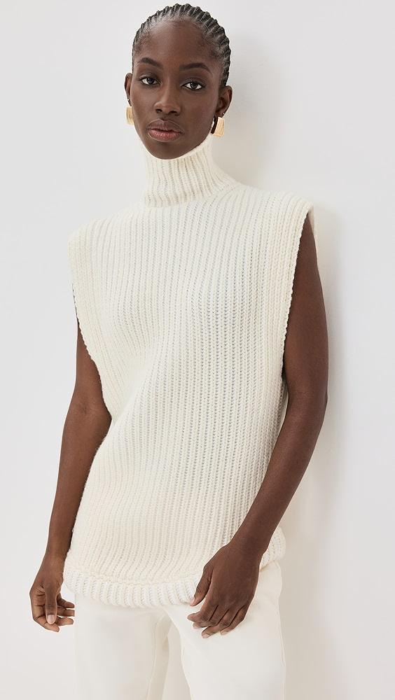 Victoria Beckham Sleeveless High Neck Sweater | Shopbop Product Image