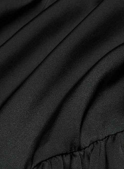 martine satin longsleeve dress Product Image