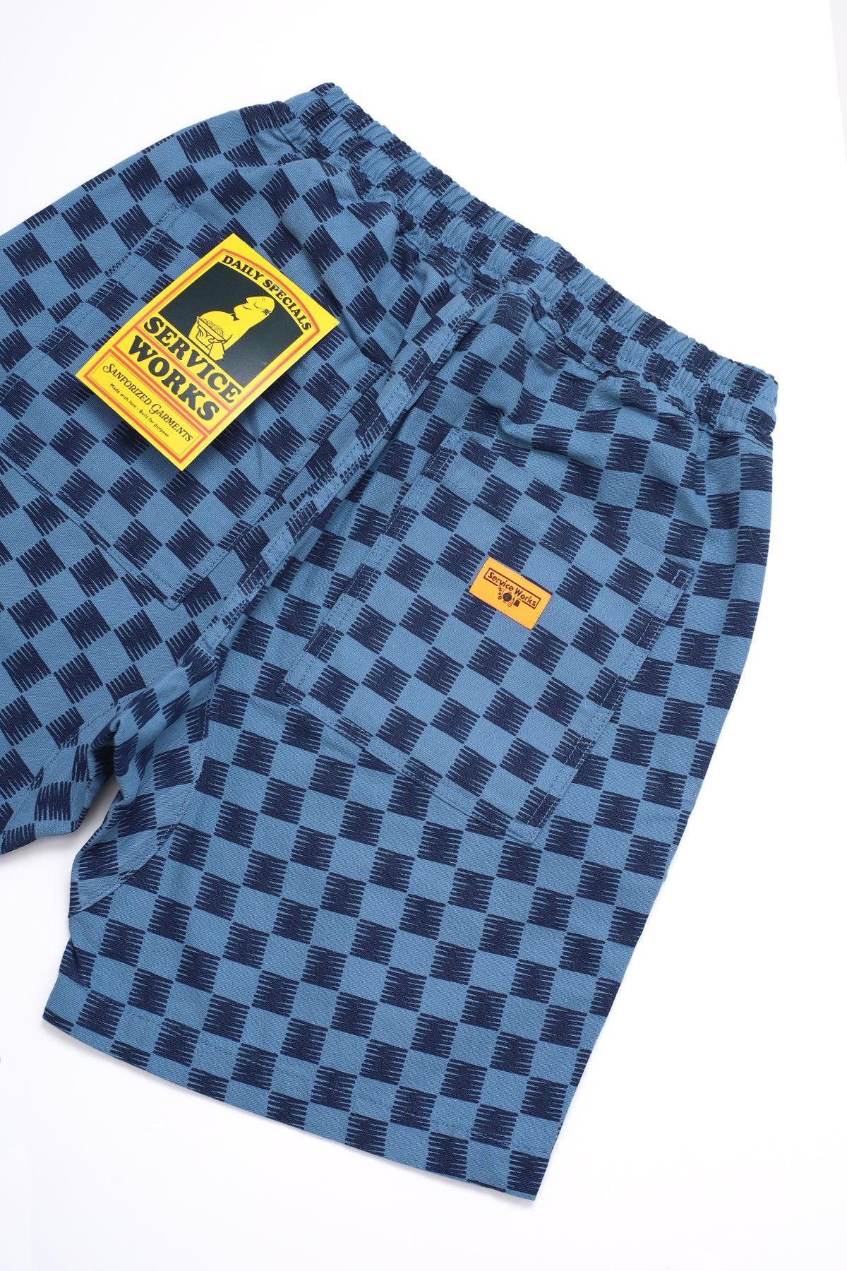 Service Works - Classic Chef Shorts - Blue Checker Product Image