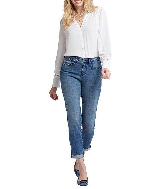 NYDJ Margot Rolled Cuff Girlfriend Jeans Product Image