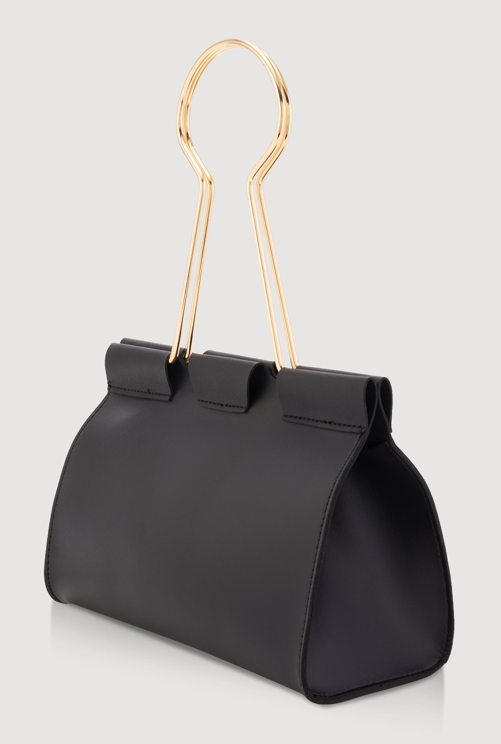 Paper Clip Clutch Handbag Female Product Image
