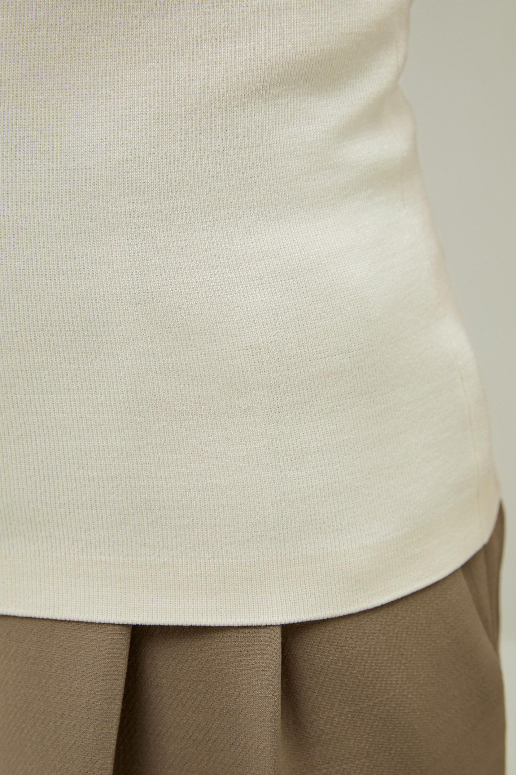 Minimalist Sleeveless Turtleneck Top Product Image