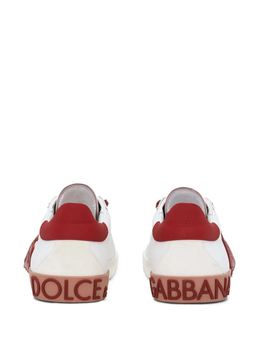 Portofino logo-appliqué leather sneakers Product Image