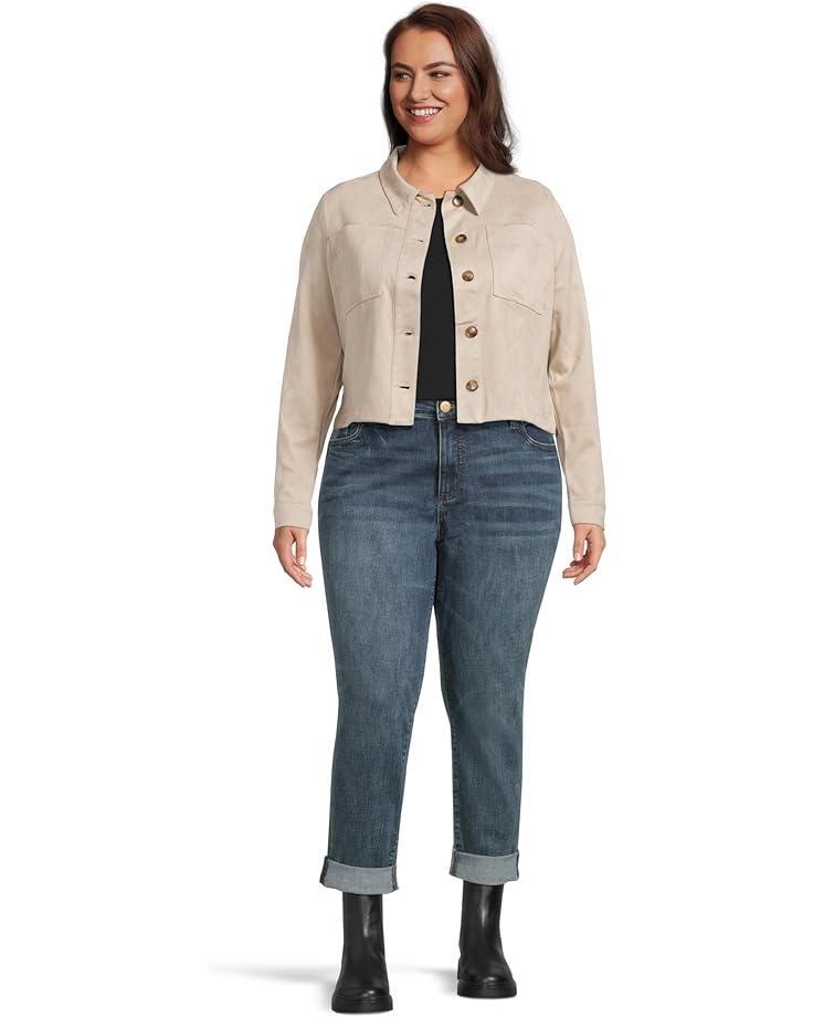 Plus Size Topaz-Wide Leg Pant W/Porkchop Pockets Product Image