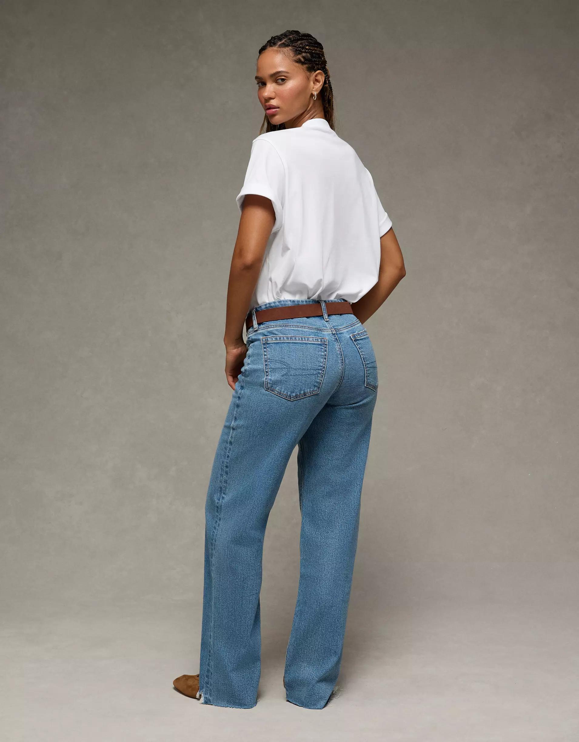 AE Strigid Curvy High-Waisted Stovepipe Jean Product Image