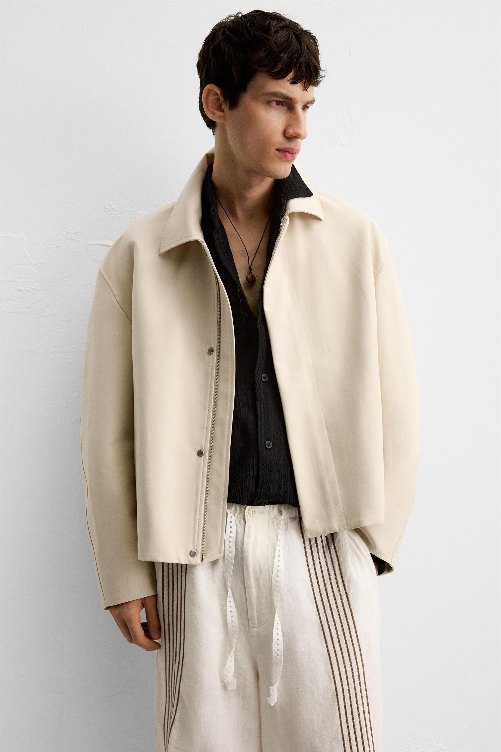RELAXED FIT BOMBER JACKET Product Image