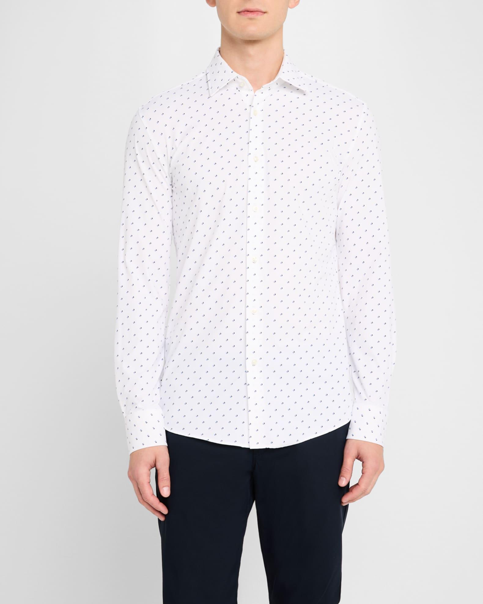 Men's Hank Stretch Micro-Pattern Dress Shirt Product Image