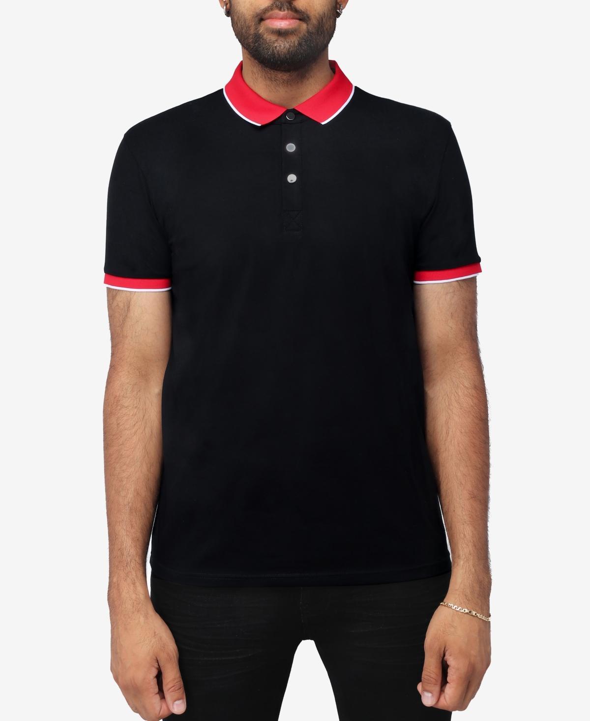 Men's Xray Short Sleeve Snap-Placket Polo, Size: Medium, Heather Grey Product Image