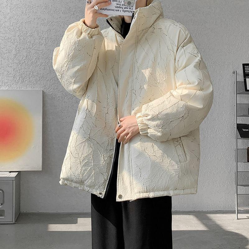 Long Sleeve Stand Collar Oversize Puffer Jacket Product Image