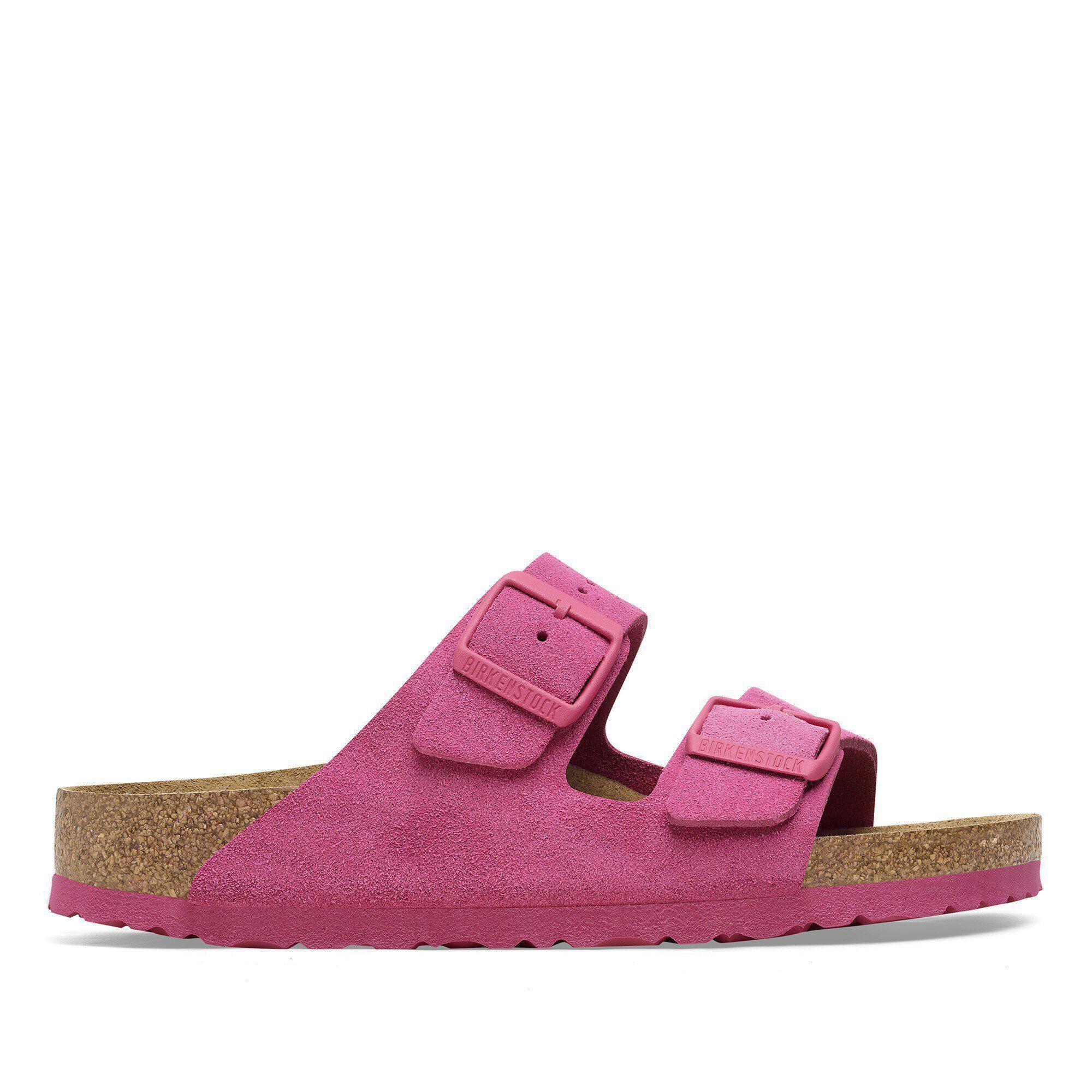 Arizona Soft Footbed Suede Leather Fuchsia Tulip Product Image
