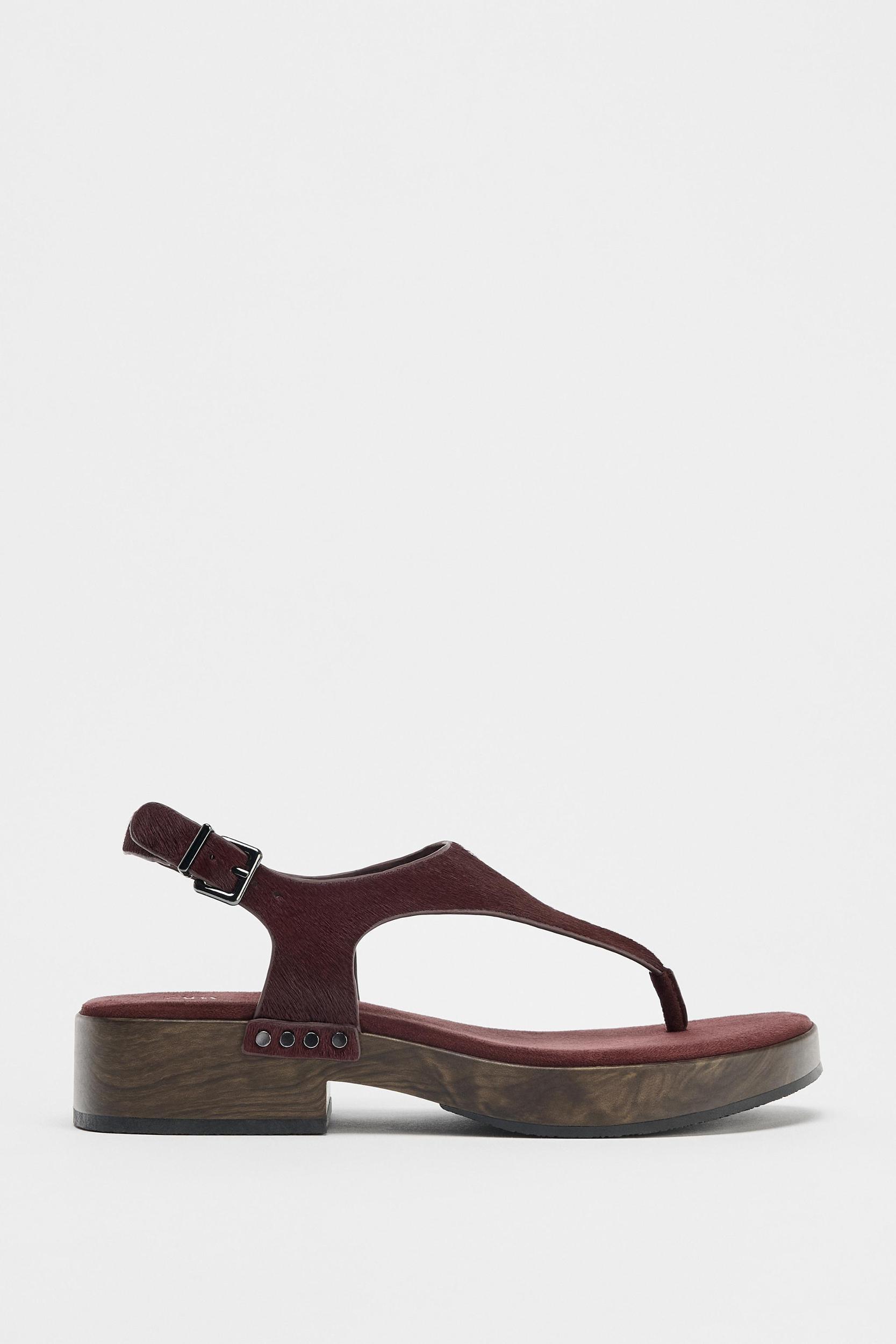 STUDDED LEATHER SANDALS Product Image
