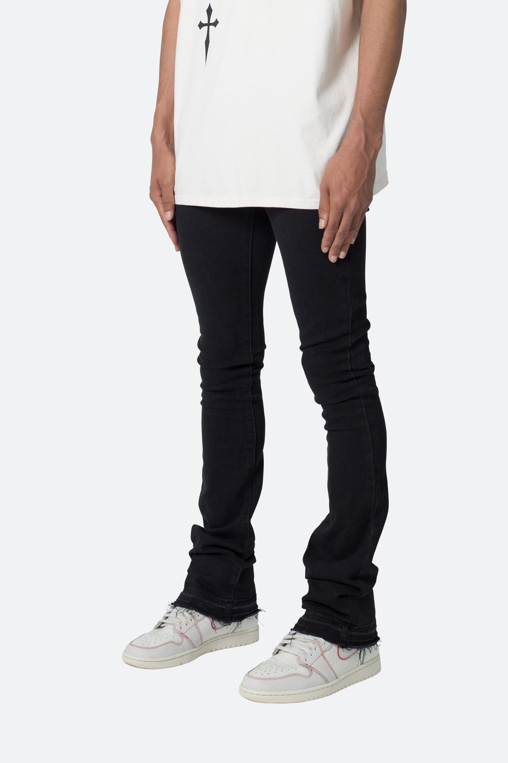 X514 Skinny Stacked Denim - Black Product Image