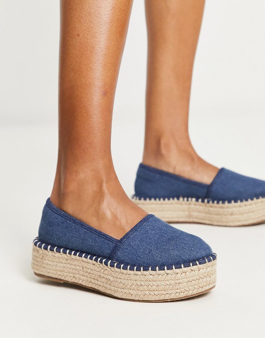 ASOS DESIGN Journal flatform espadrilles Product Image
