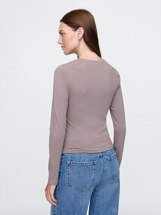 CloseKnit Jersey Square-Neck Top Product Image